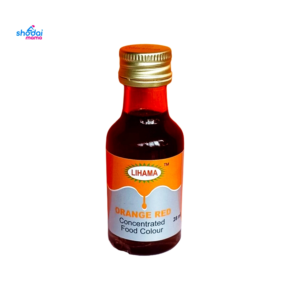 Lihama Concentrated Food Colour Orange Red 28ml